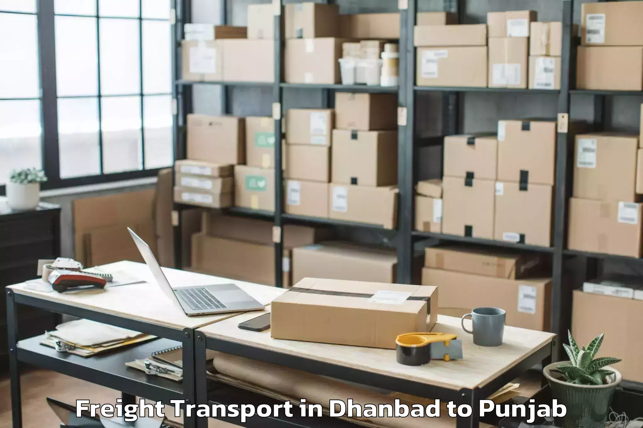 Trusted Dhanbad to Bhatinda Airport Bup Freight Transport